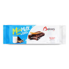 Balconi Mixmax Milk Cream Chocolate Cake Bars Filled with Velvety Milk Cream Filling 10 pieces (CASE OF 15 x 350g)