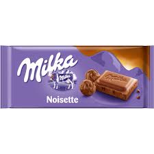 Milka Noisette Milk Chocolate Bar HEAT SENSITIVE ITEM. PLEASE ADD ITEM 122942 TO THE ORDER TO TRY TO PROTECT CHOCOLATES FROM HEAT DAMAGE. (CASE OF 25 x 90g)