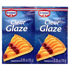 Dr Oetker Clear Cake Glaze Sachet 2pk (CASE OF 30 x 20g)