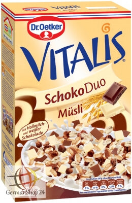 Dr Oetker Vitalis Chocolate Duo Muesli (CASE OF 8 x 390g)