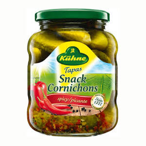 Kuehne Hot Gherkins (CASE OF 10 x 330g)