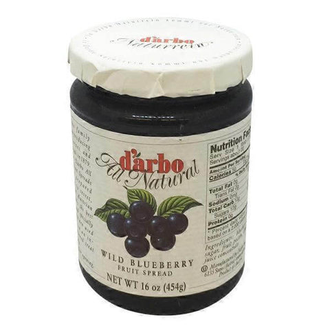 D Arbo Wild Blueberry Fruit Spread Prepared According to Secret Traditional Austrian Recipes (CASE OF 6 x 454g)