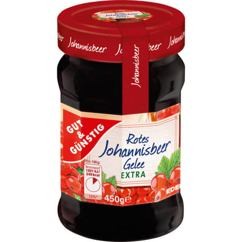 Gut and Gunstig Red Currant Jelly (CASE OF 10 x 450g)