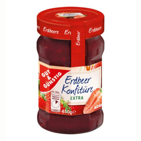 Gut and Gunstig Extra Strawberry Jam (CASE OF 10 x 450g)