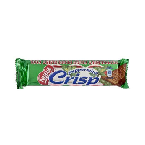 Nestle Peppermint Crisp (Kosher)  HEAT SENSITIVE ITEM. PLEASE ADD ITEM 122942 TO THE ORDER TO TRY TO PROTECT CHOCOLATES FROM HEAT DAMAGE. (CASE OF 40 x 49g)
