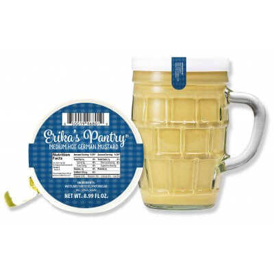Erikas Pantry Medium Hot German Mustard (CASE OF 6 x 255g)