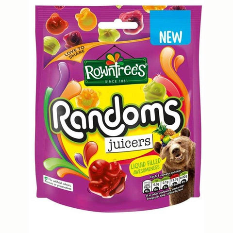 Nestle Rowntrees Randoms Juicers Pouch (CASE OF 9 x 140g)
