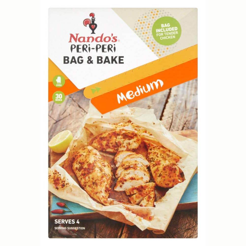Nandos Peri Peri Bag and Bake Medium (CASE OF 12 x 20g)