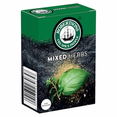 Robertsons Spice Mixed Herbs Refill (Kosher) (CASE OF 10 x 18g)
