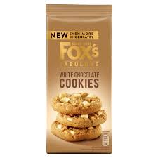 Foxs White Chocolate Cookie  HEAT SENSITIVE ITEM. PLEASE ADD ITEM 122942 TO THE ORDER TO TRY TO PROTECT CHOCOLATES FROM HEAT DAMAGE. (CASE OF 8 x 180g)