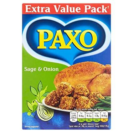 Paxo Sage and Onion Stuffing (CASE OF 8 x 340g)