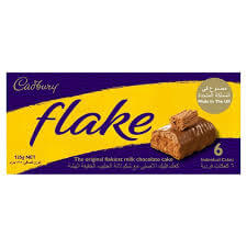 Cadbury Cake Flake Bars HEAT SENSITIVE ITEM. PLEASE ADD ITEM 122942 TO THE ORDER TO TRY TO PROTECT CHOCOLATES FROM HEAT DAMAGE (CASE OF 12 x 135g)