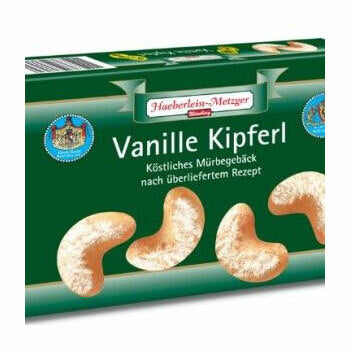 Haeberlein Metzger Vanille Kipferl (CASE OF 10 x 100g)