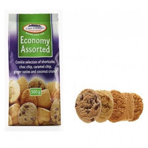Cape Cookies Economy Assorted Cookies (CASE OF 12 x 500g)