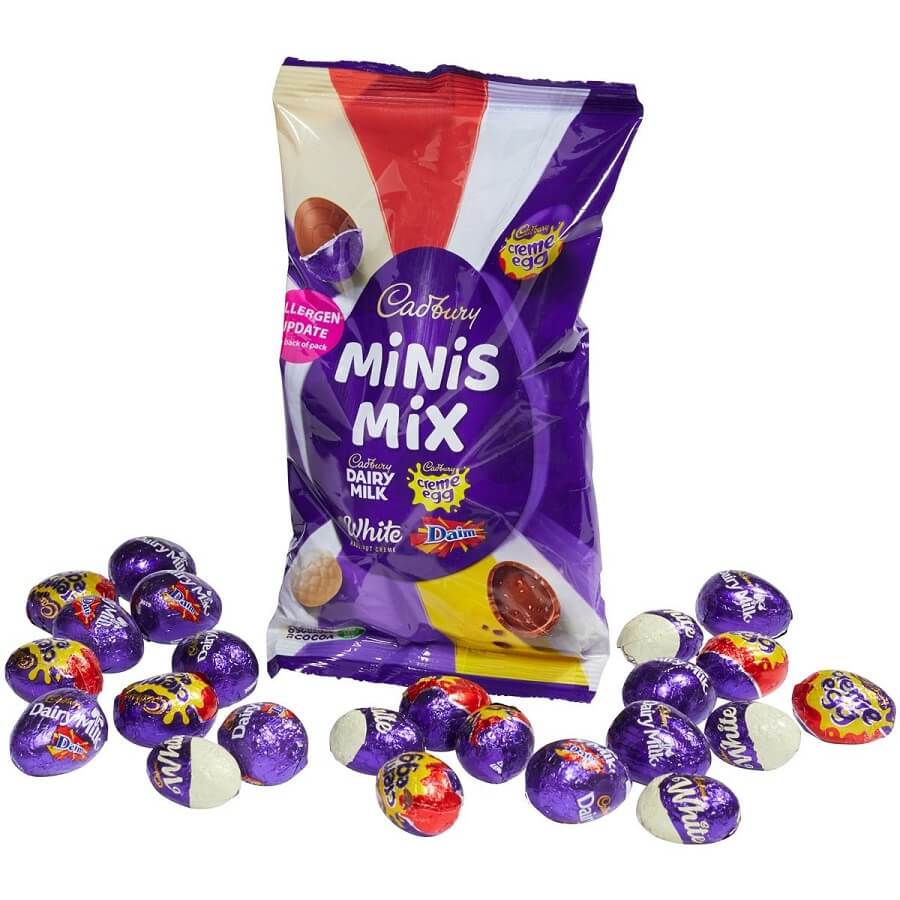 Cadbury Dairy Milk Mixed Minis Filled Eggs Bag (CASE OF 12 x 238g)