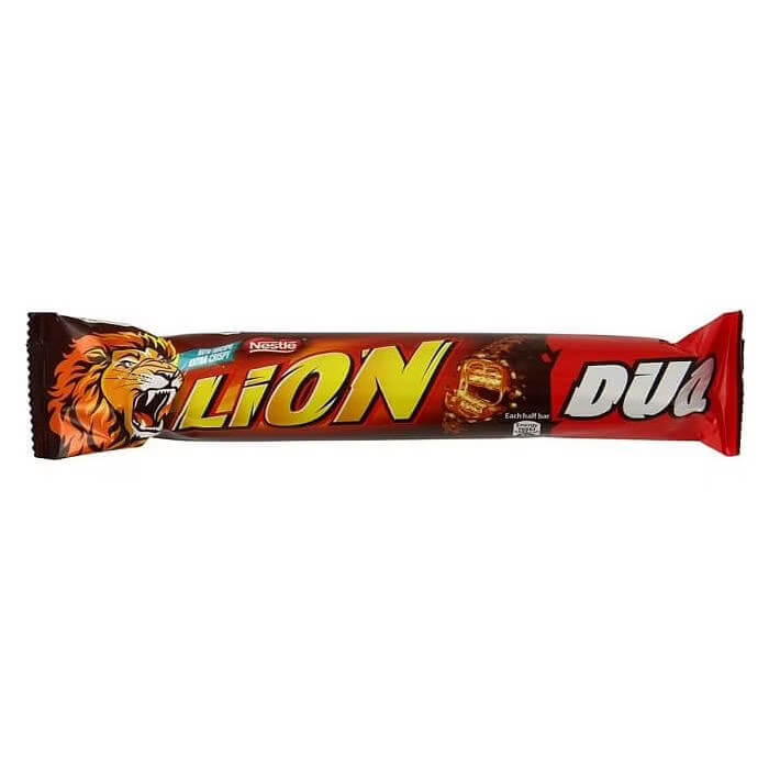 Nestle Lion Duo Bar HEAT SENSITIVE ITEM. PLEASE ADD ITEM 122942 TO THE ORDER TO TRY TO PROTECT CHOCOLATES FROM HEAT DAMAGE. (CASE OF 28 x 60g)