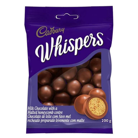 Cadbury Dairy Milk Whispers (HEAT SENSITIVE ITEM - PLEASE ADD A THERMAL BOX TO YOUR ORDER TO PROTECT YOUR ITEMS (CASE OF 20 x 200g)