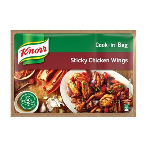 Knorr Cook In Bags Sticky Chicken Wings (CASE OF 10 x 35g)