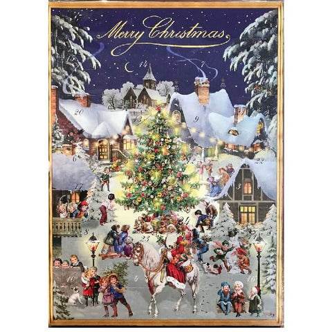Advent Calendar Heidel Classic Town Christmas Tree in the City (CASE OF 16 x 75g)