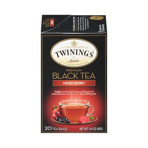 Twinings of London Black Mixed Berry Tea (CASE OF 6 x 40g)