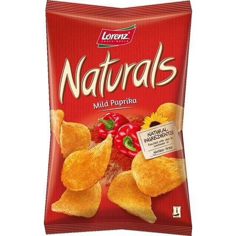 Lorenz Natural Chips with Mild Paprika (CASE OF 12 x 100g)