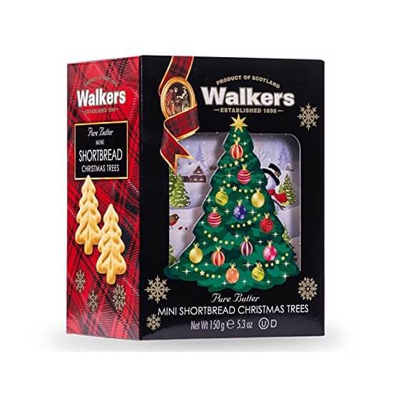 Walkers Mini Christmas Tree Shortbread Box (CASE OF 10 x 150g)