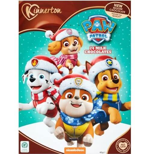 Advent Calendar Kinnerton Paw Patrol Advent Calendar (CASE OF 18 x 40g)