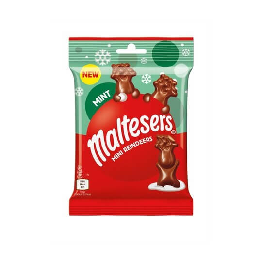 Mars Maltesers Mint Mini Reindeers Bag (CASE OF 24 x 59g)