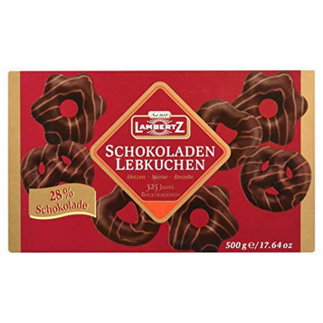 Lambertz Schoko Lebkuchen Zartbitter (CASE OF 14 x 500g)