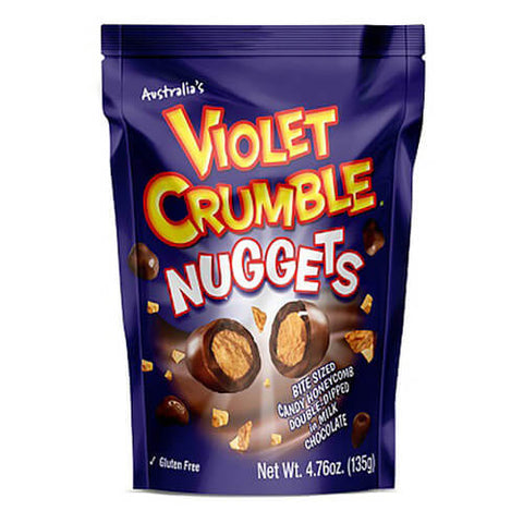 Nestle Violet Milk Chocolate Crumble Nuggets (HEAT SENSITIVE ITEM - PLEASE ADD A THERMAL BOX TO YOUR ORDER TO PROTECT YOUR ITEMS (CASE OF 8 x 135g)