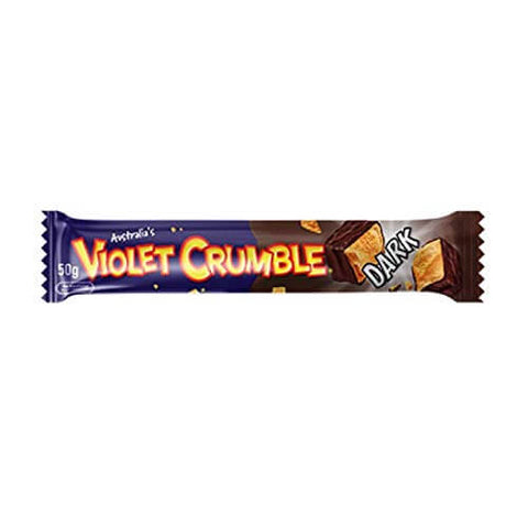 Nestle Violet Crumble Dark Bar, Delicious Crumbly Honeycomb Bar (HEAT SENSITIVE ITEM - PLEASE ADD A THERMAL BOX TO YOUR ORDER TO PROTECT YOUR ITEMS (CASE OF 20 x 50g)