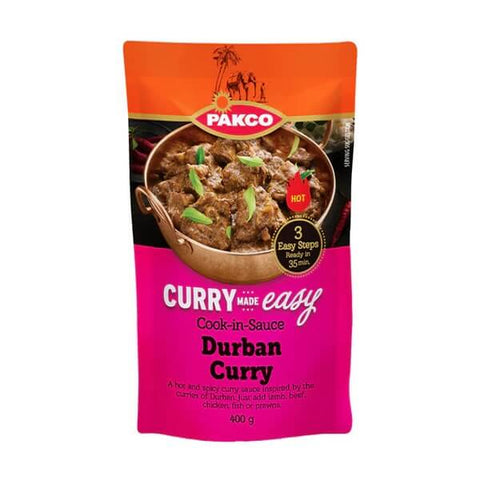 Pakco Curry Made Easy Hot Durban Curry (CASE OF 6 x 400g)