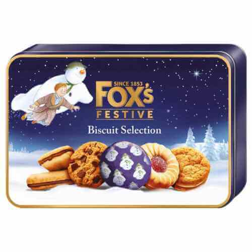 Foxs Snowman Festive Tin (CASE OF 6 x 350g)