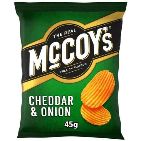 McCoys Cheddar and Onion (CASE OF 36 x 45g)