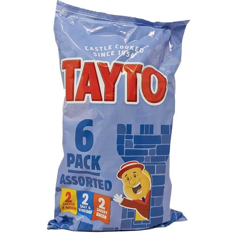 Tayto Assorted 6pk (CASE OF 16 x 150g)