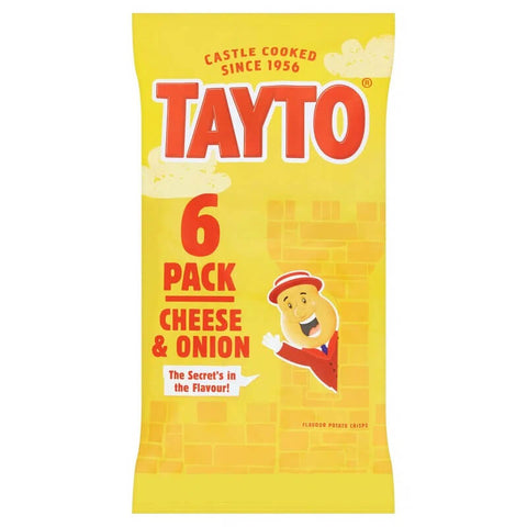 Tayto Cheese and Onion 6pk (CASE OF 16 x 150g)