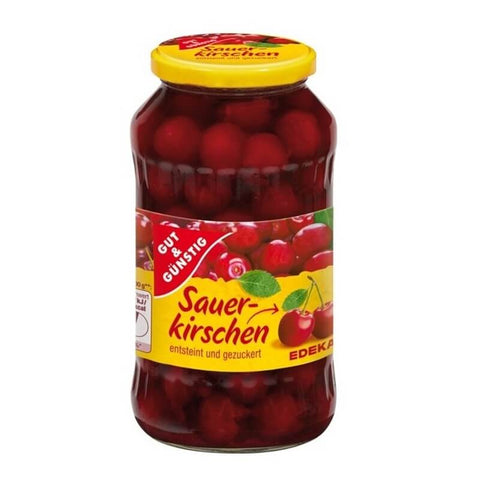 Gut And Gunstig Dark Pitted Morello Cherries (CASE OF 12 x 680g)