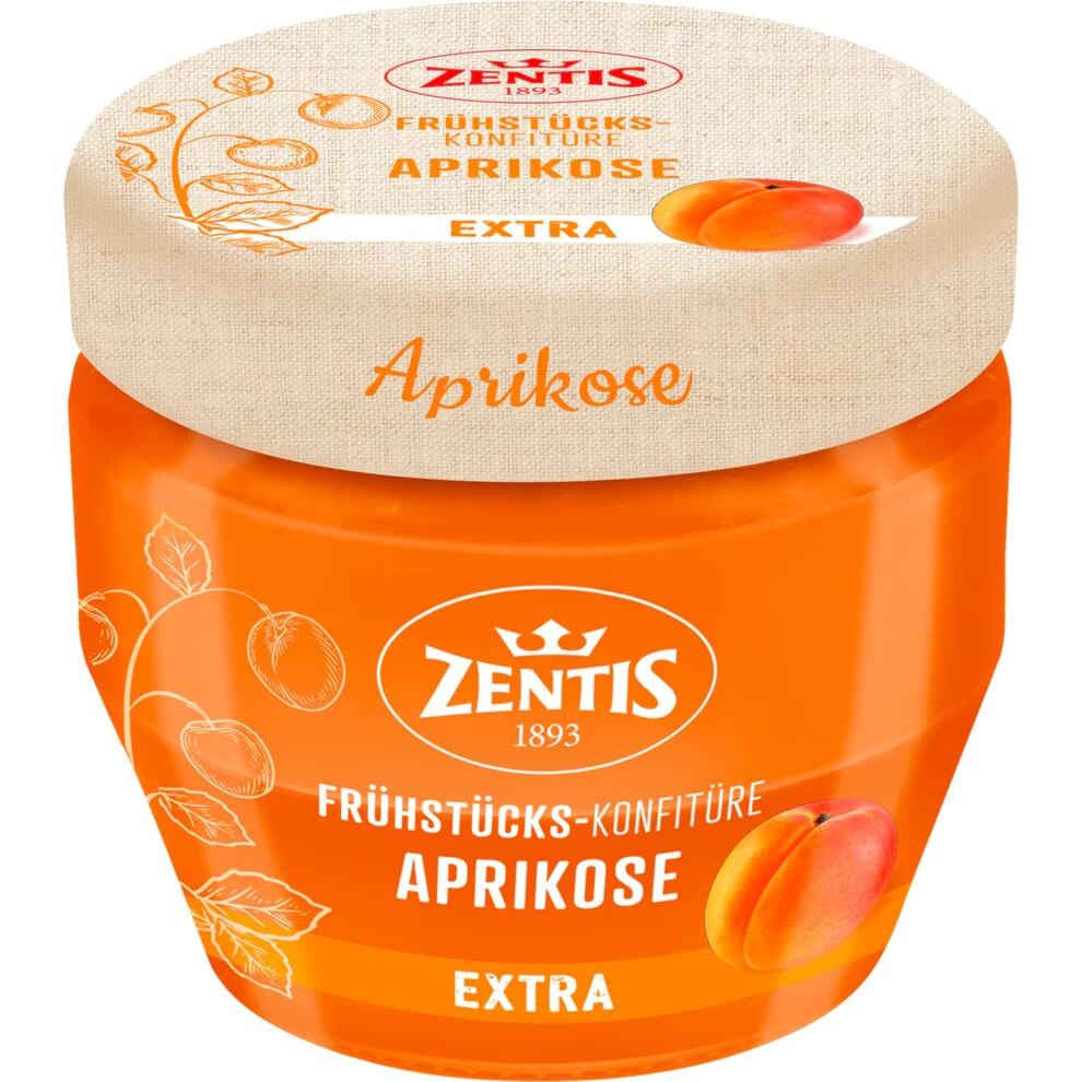Zentis Extra Apricot Preserves (CASE OF 10 x 230g)