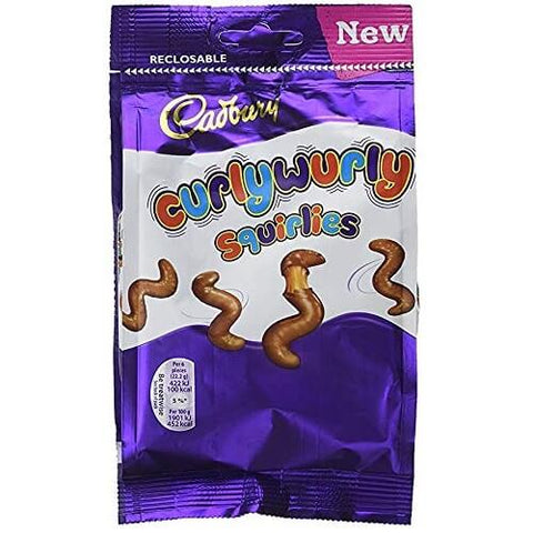 Cadbury Curly Wurly Squirlies  HEAT SENSITIVE ITEM. PLEASE ADD ITEM 122942 TO THE ORDER TO TRY TO PROTECT CHOCOLATES FROM HEAT DAMAGE. (CASE OF 10 x 110g)