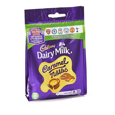 Cadbury Caramel Nibble Pouch (HEAT SENSITIVE ITEM - PLEASE ADD A THERMAL BOX TO YOUR ORDER TO PROTECT YOUR ITEMS (CASE OF 10 x 120g)