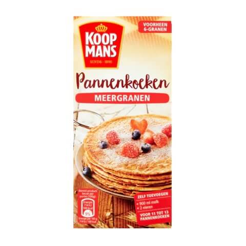 Koopmans Multigrain Pancake Mix, Crepe Style Pancakes (CASE OF 10 x 400g)