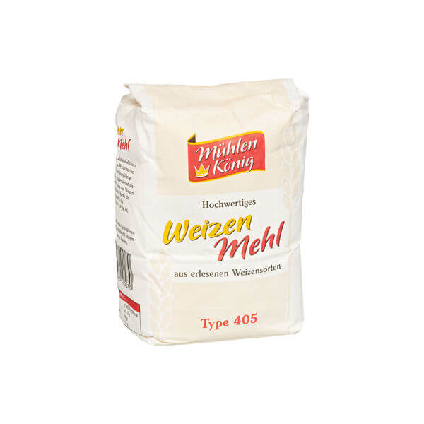 Muhlen Konig Wheat Flour Type 405 Wheat Flour From Selected Wheat Varieties (CASE OF 10 x 1kg)