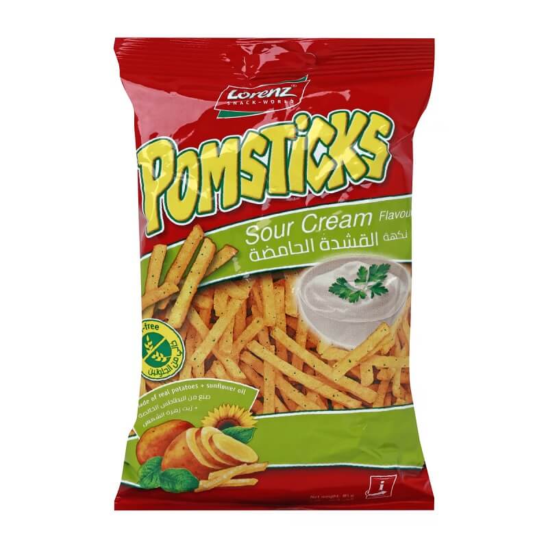 Lorenz Pomsticks Sour Cream (CASE OF 14 x 85g)