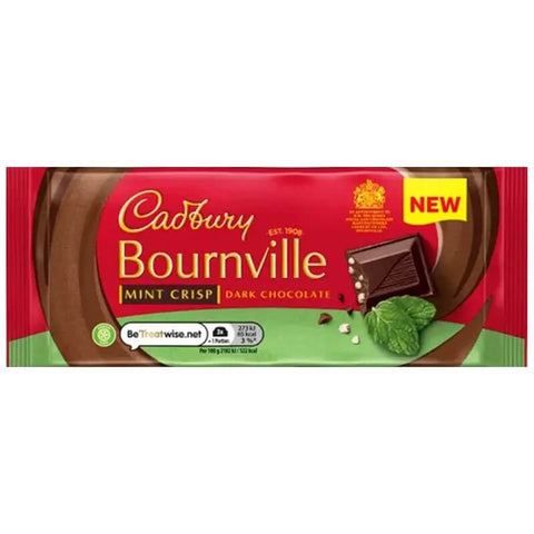 Cadbury Bournville Mint (HEAT SENSITIVE ITEM - PLEASE ADD A THERMAL BOX TO YOUR ORDER TO PROTECT YOUR ITEMS (CASE OF 16 x 100g)