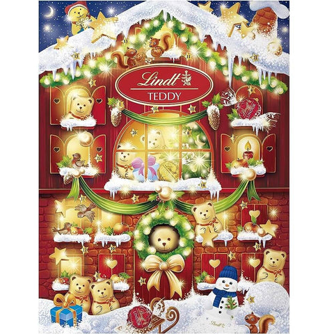 Advent Calendar Lindt Holiday Teddy Calendar (CASE OF 9 x 129g)