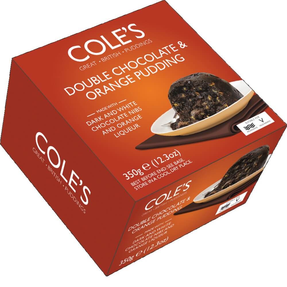 Coles Double Chocolate and Orange Pudding (CASE OF 6 x 350g)