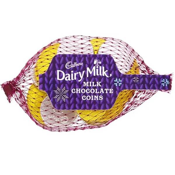 Cadbury Dairy Milk Coins Net (CASE OF 54 x 70g)