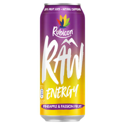 Rubicon Raw Energy Pineapple and Passionfruit (CASE OF 12 x 500ml)
