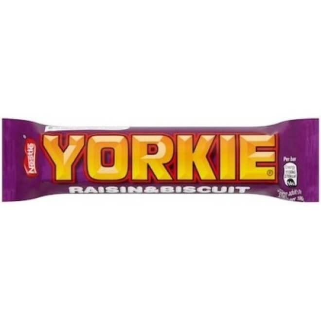 Nestle Yorkie Raisin and Biscuit HEAT SENSITIVE ITEM. PLEASE ADD ITEM 122942 TO THE ORDER TO TRY TO PROTECT CHOCOLATES FROM HEAT DAMAGE. (CASE OF 24 x 44g)