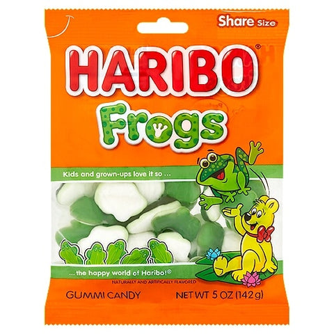 Haribo Frogs Gummies In Bag (CASE OF 12 x 142g)